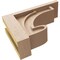 Ekena Millwork 5"W x 15"D x 10"H Classic Alma Rough Cedar Woodgrain TimberThane Corbel, Primed Tan CORUR05X15X10ALMRCPR - alternate 6